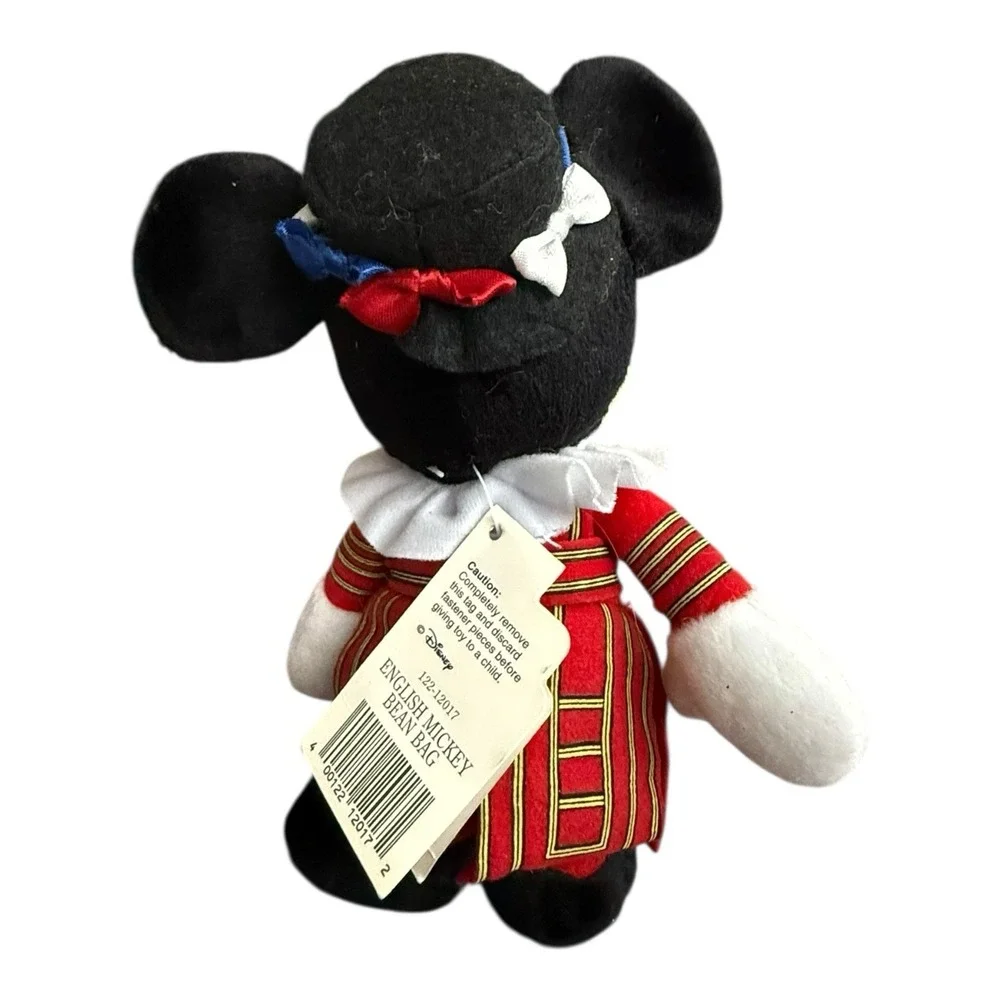 Vintage 90s Disney World Mickey Mouse Bean Bag Plush‎ New With Tags